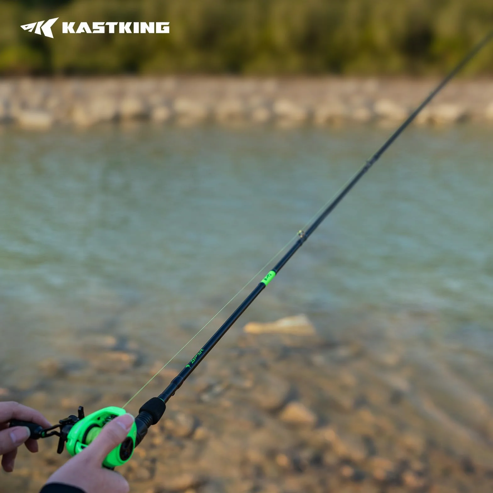 Dual-Tip Fishing Rod and Reel Combo, Right Handed, 7'0"- M& Mh