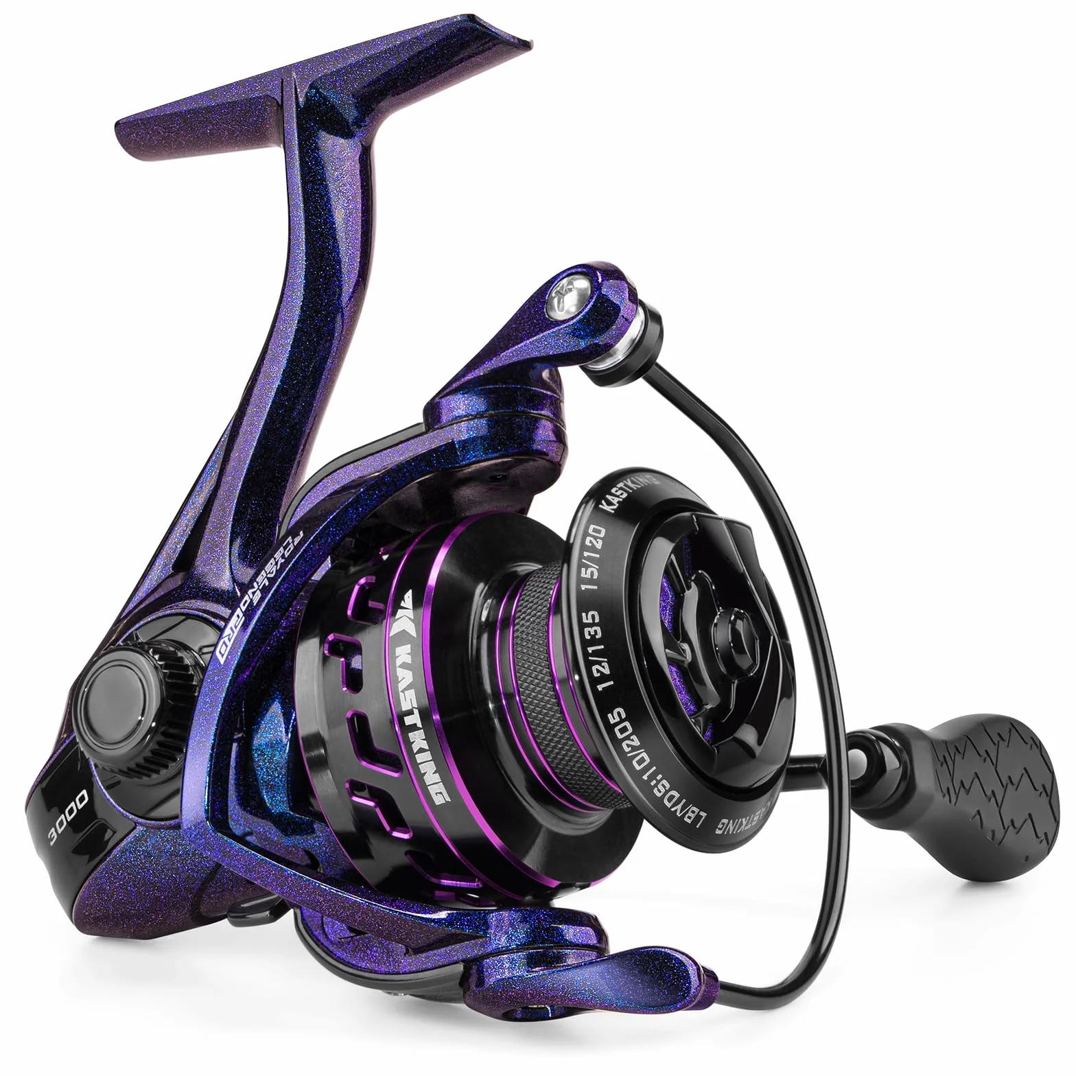 Royale Legend Pro Spinning Fishing Reels, Fishing Gifts for Men | Max Drag: 25 lb, 10+1 BB, 9.2 oz, Lightweight & Powerful Carbon Fiber Frame, 6.2:1 Gear Ratio, Digi-cut Aluminum Gear