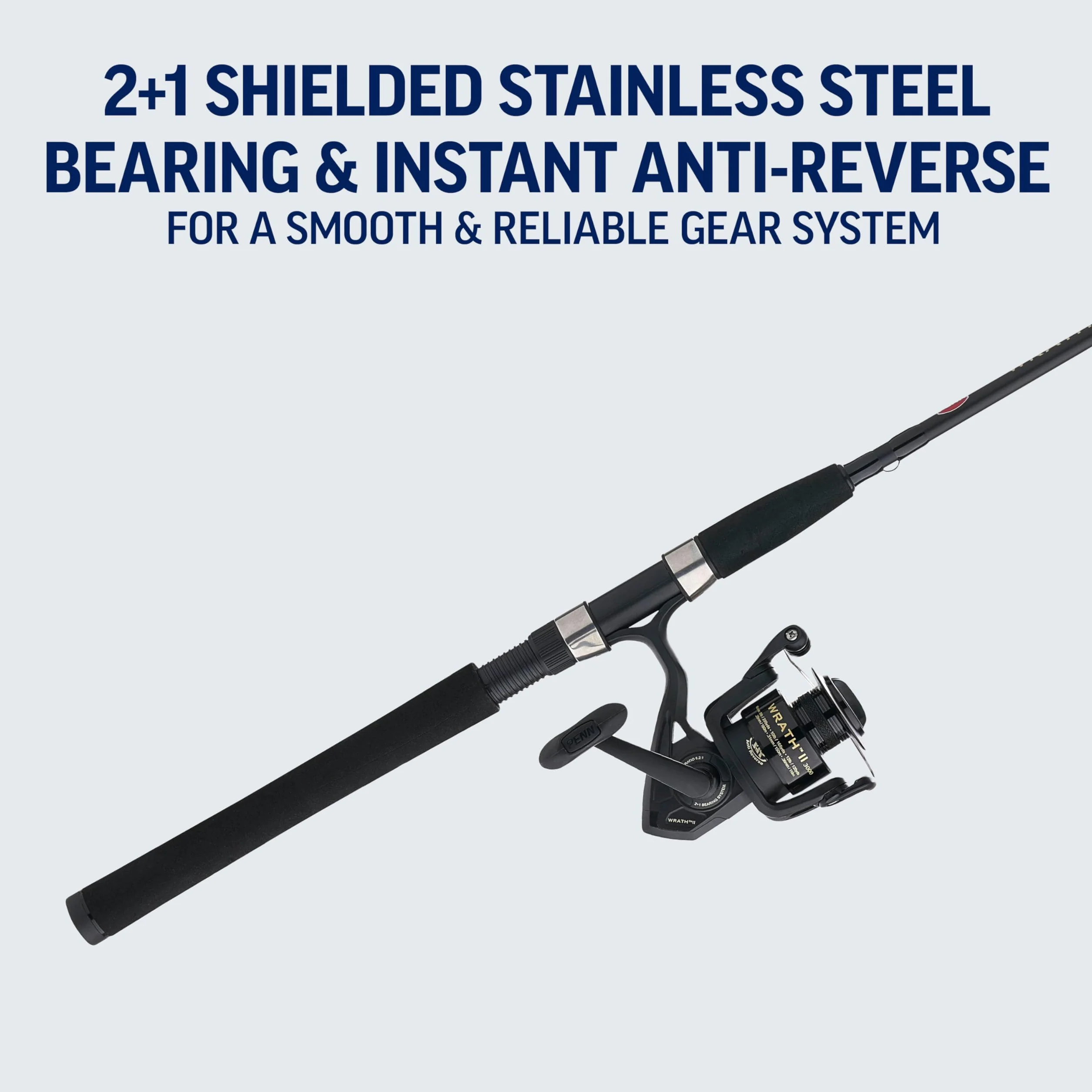 Wrath II Spinning Reel and Fishing Rod Combo