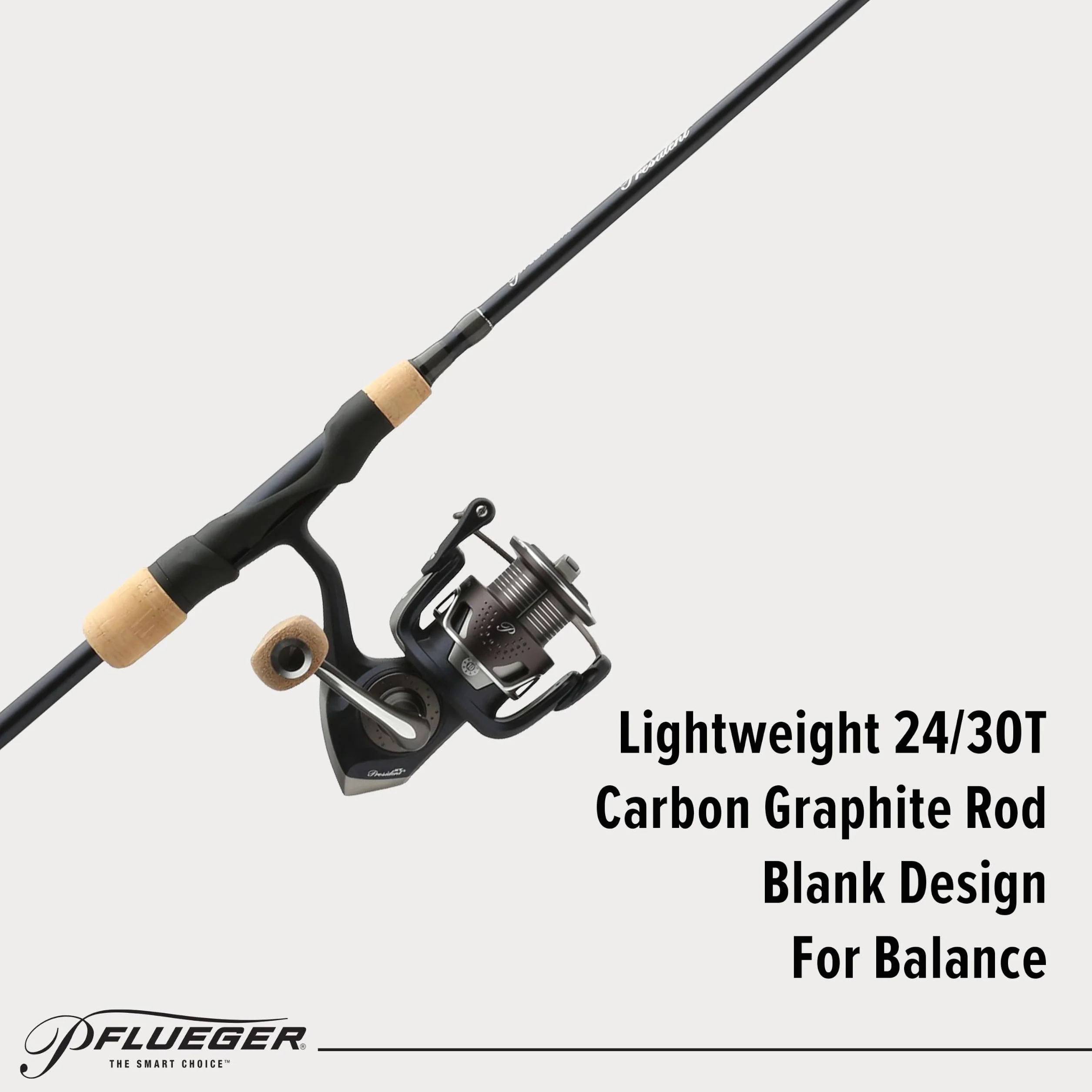 President XT Spinning Reel and Fishing Rod Combo
