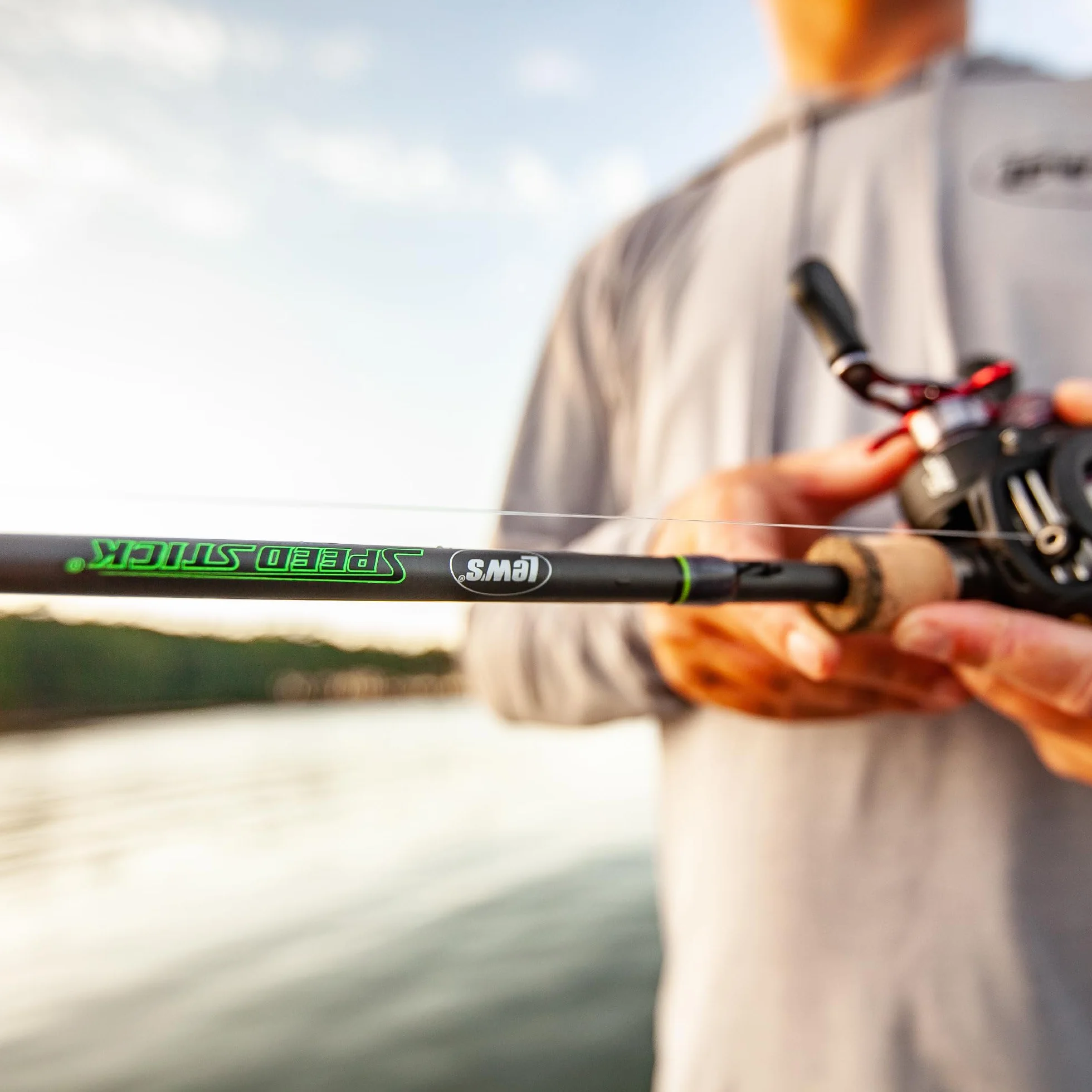 Speed Stick Casting Fishing Rod, 7-Foot 3-Inch 1-Piece IM8 Graphite Blank with Concept O Guides, Medium-Heavy Power Fast Action