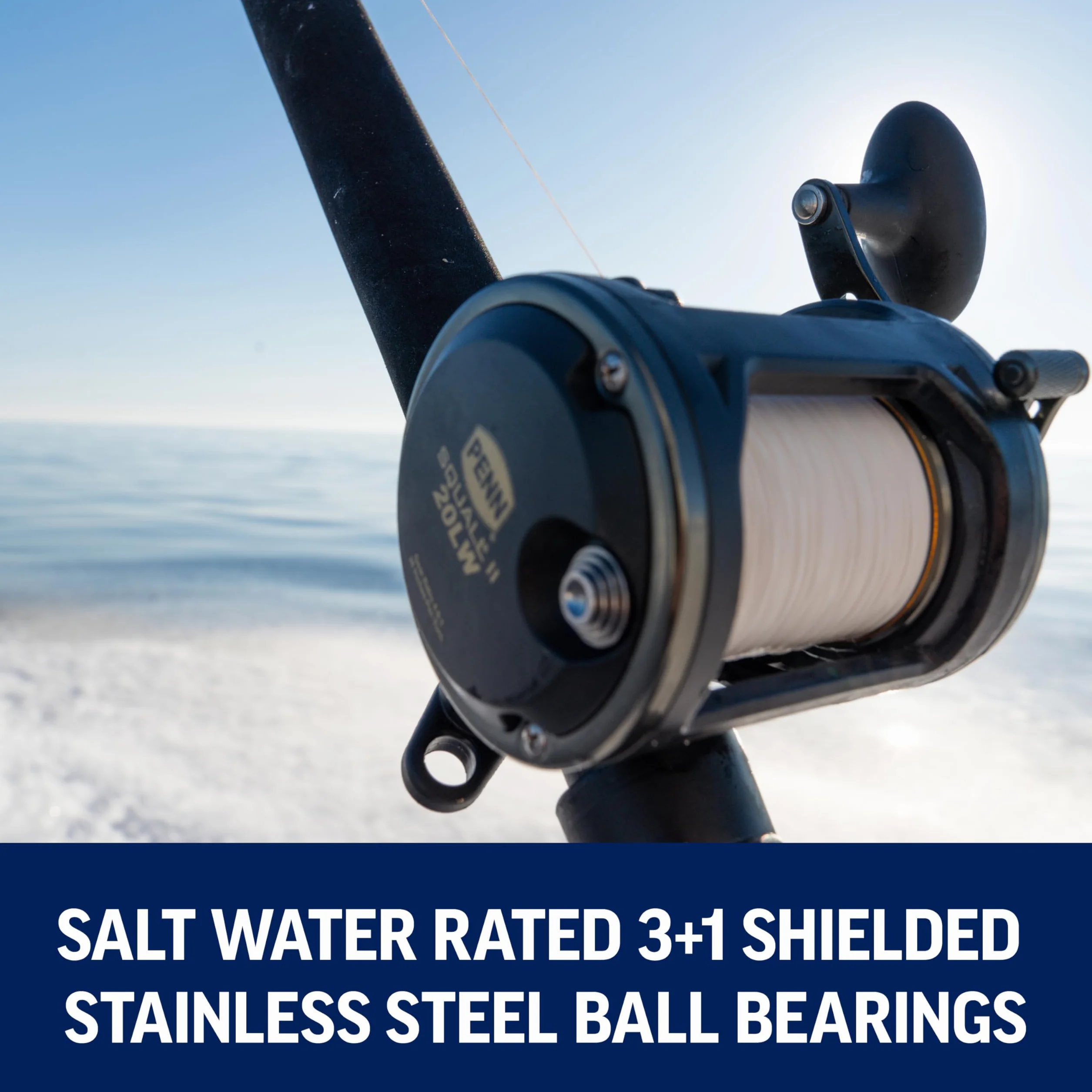 Squall II Level Wind Conventional Reel and Fishing Rod Combo