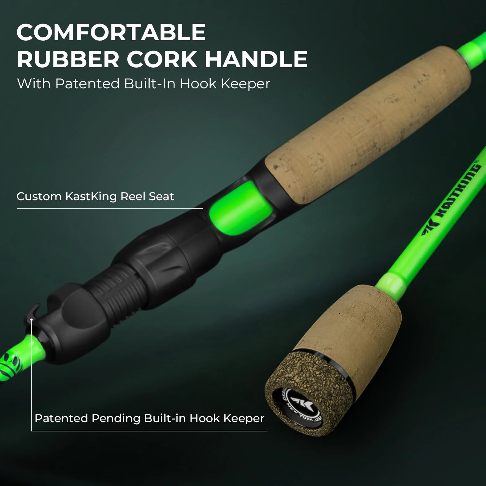 Zephyr Dual-Tip Baitcaster & Spinning Fishing Rod and Reel Combo | Dual Tips Section for Different Powers, IM6 Graphite Blank, Halo XII 10-Level Brake, Precision Brass Gears, Sensitive & Powerful