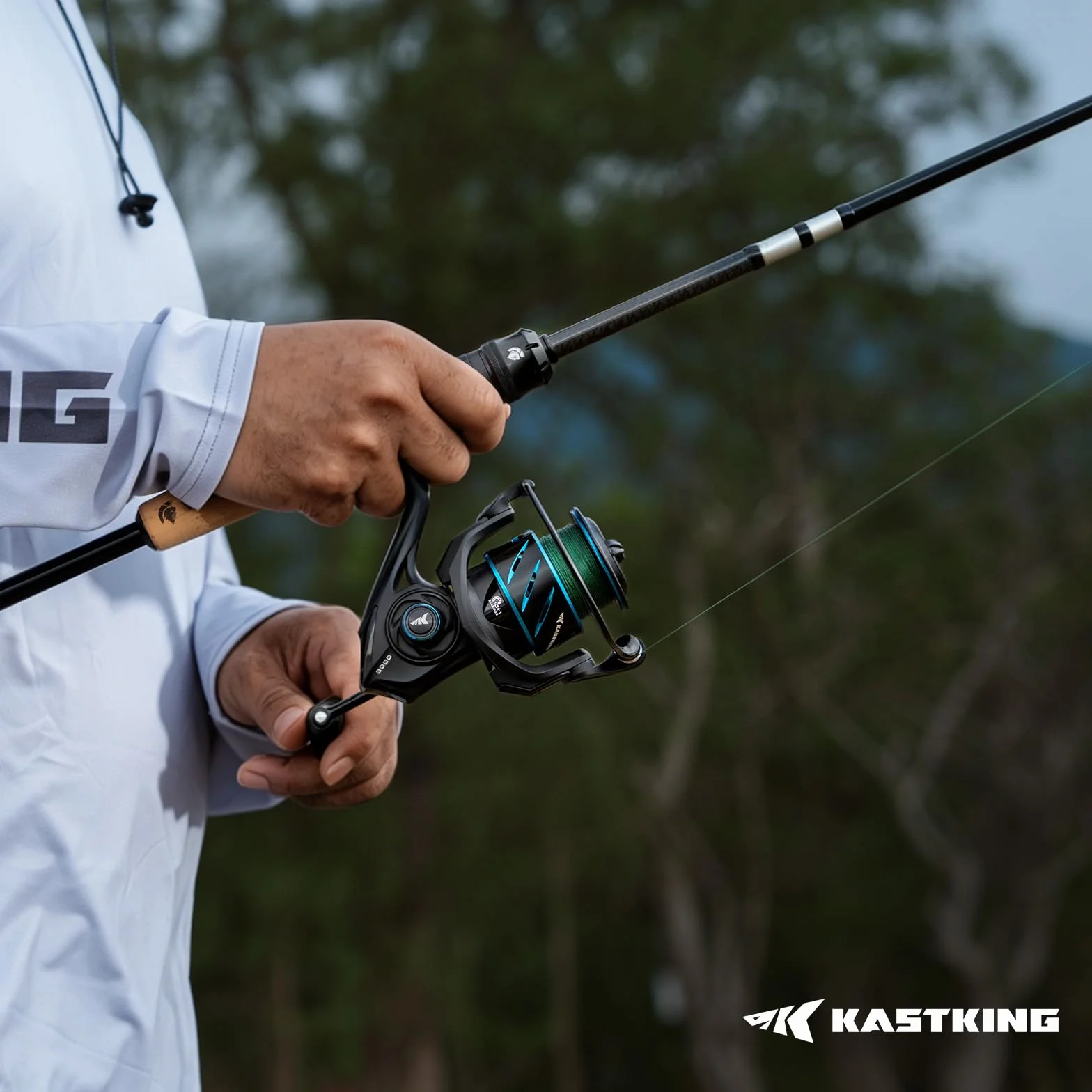 Verus Spinning Fishing Reels with Lightweight Nylitech Body | Max Drag: 22.1 lb, 10+1 BB, 10.4 oz, Aerodynamic Reel Rotor, 6.2:1 Gear Ratio, Freshwater & Saltwater Fishing