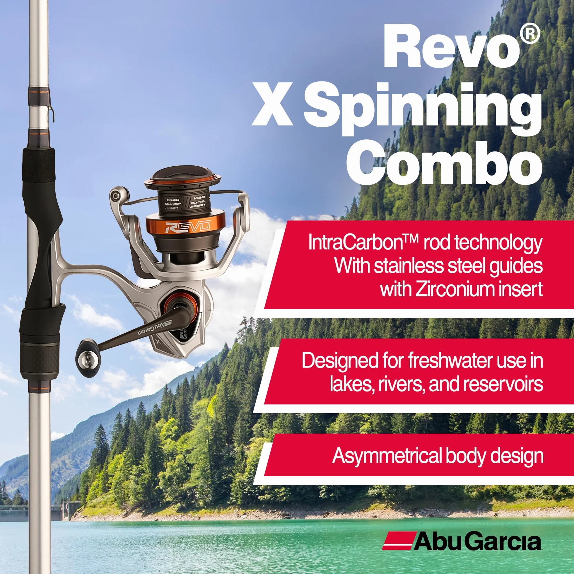 Revo X Spinning Reel and Fishing Rod Combo