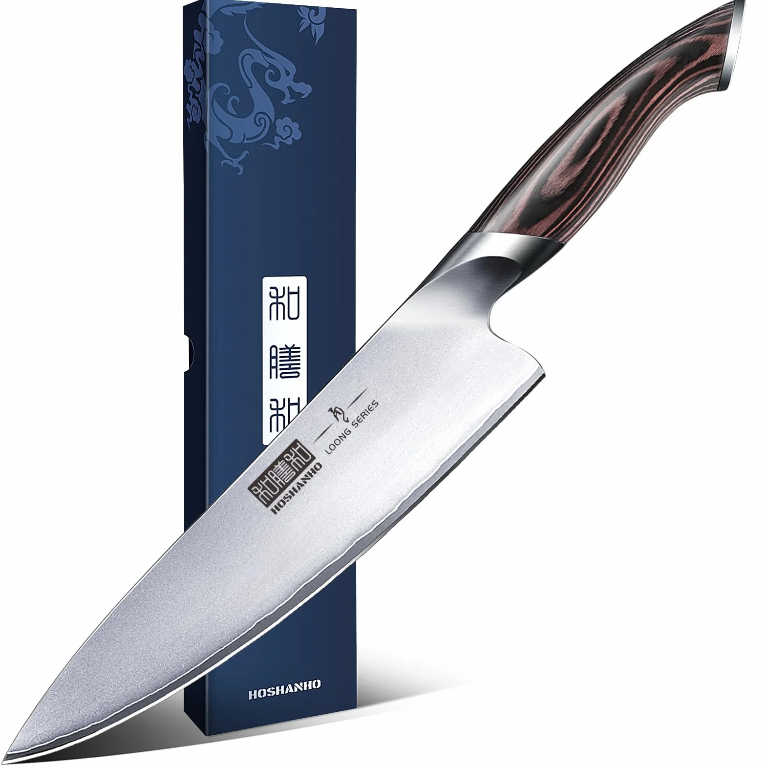 Kitchen Knife in Japanese High Carbon Steel, Professional High-Class Chef's Knife 8 inch, Non-slip Ultra Sharp Cooking Knives with Ergonomic Handle | Multifunctional, 10Cr15CoMoV, Home Gifts