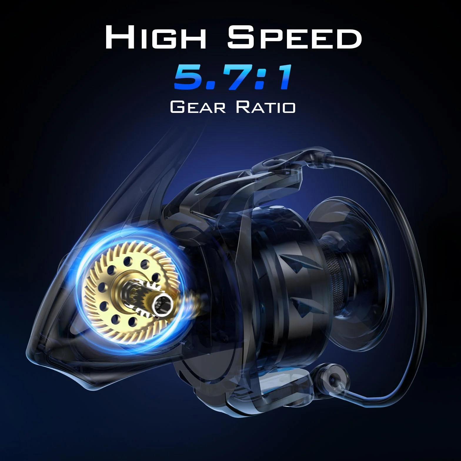 Saltwater Spinning Fishing Reels | Max Drag: 55 lb, Aluminum Frame, IPX6 Waterproof, Corrosion-Resistant Bearing System, Big Game, For Saltwater