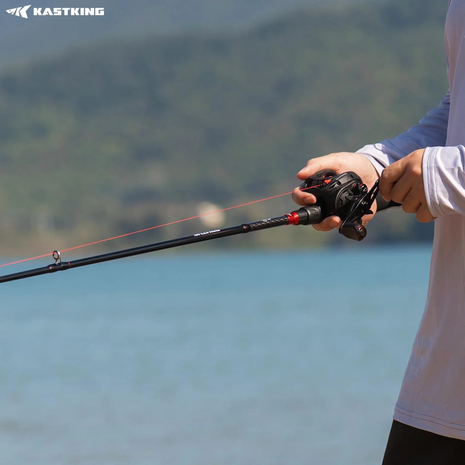 Brutus Twin-Tip Fishing Rod and Reel Combo | Twin-Tip Backup Rod, IM6 Graphite 2-Piece Rod, EVA Handle, Durable & Sensitive, Stainless Steel Guides, Freshwater Fishing