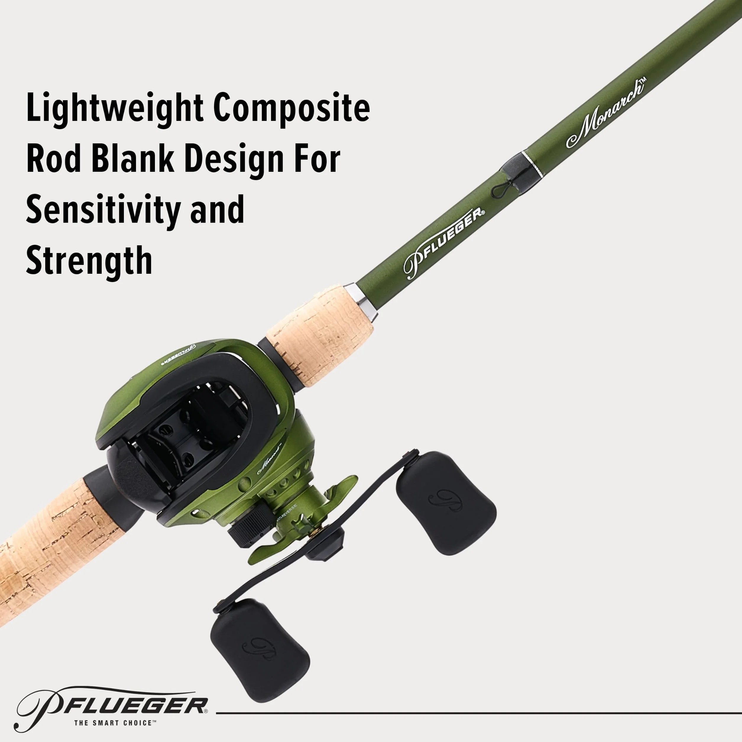 Monarch Low Profile Baitcast Reel and Fishing Rod Combo