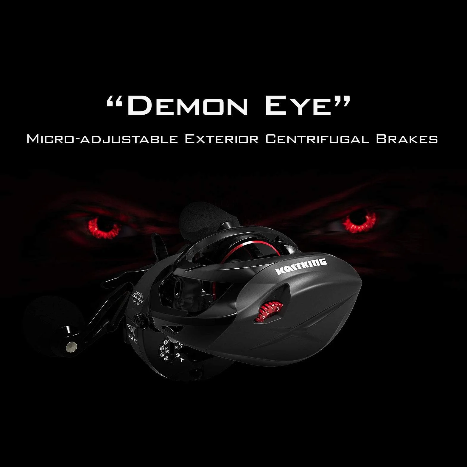 Speed Demon Elite Baitcasting Fishing Reels, Saltwater & Freshwater | Max Drag: 18 lb, 10+1 BB, 6.9 oz, Lightweight Aluminum Frame, Magnetic Brake, World's Fastest 10.5:1 Gear Ratio